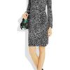 Diane Von Furstenberg Jeanne Printed Silkjersey Wrap Dress in Black - Lyst