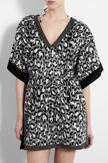 Diane Von Furstenberg Sporty Kleio Leopard Print Kaftan - Lyst
