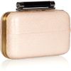 Diane Von Furstenberg Tonda Watersnake Box Clutch in Beige (pink) - Lyst