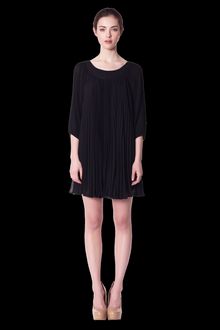 Erin Fetherston 3/4 Sleeve Pleated Flutter Dress - Lyst
