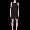 Erin Fetherston Pleated Side Panel Dress in Black - Lyst
