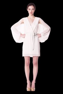 Erin Fetherston Cape Sleeve Wrap Dress - Lyst