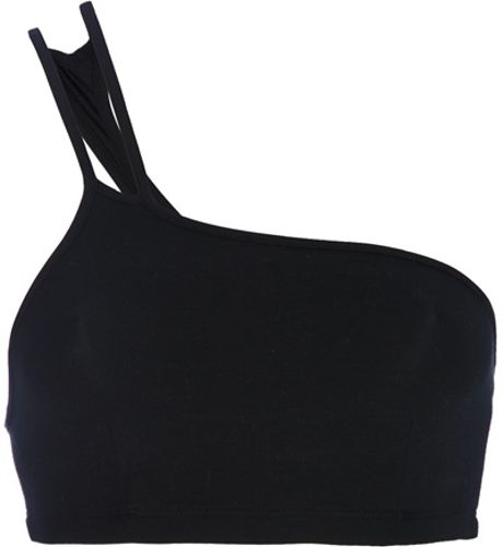 Helmut Lang Asymmetric Bra in Black - Lyst