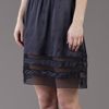 Jil Sander Silk Skirt in Blue (navy) - Lyst