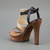Jimmy Choo Block Colour Sandal in Brown - Lyst