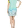 Matthew Williamson Iris Silk Twisted Shift Dress in Green (mint) - Lyst