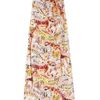 Mulberry Strapless Printed Silk Maxi Dress in Multicolor (multicolored) - Lyst