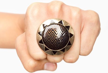 Nasty Gal Total Eclipse Ring in Gold - Lyst