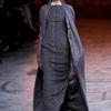 Rick Owens Fall 2012 Gray Wool Maxi Dress With Straight Cut Neckline in Gray - Lyst