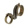 Topman Chain Linked Finger Ring in Gold for Men (grey) - Lyst
