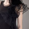 Valentino Ruffle Detail Top in Black - Lyst
