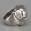 Alexander Mcqueen Siamese Skull Ring in Silver - Lyst