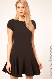ASOS Collection Asos Petite Exclusive Shift Dress with Peplum Hem - Lyst