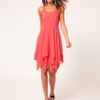Asos Collection Asos Dress with Racer Back in Pink - Lyst