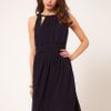 Asos Collection Asos Mini Dress with Grecian Detail in Blue (navy) - Lyst