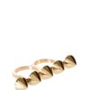 Asos Spike Knuckleduster Ring in Gold - Lyst