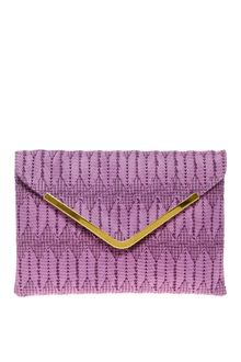 ASOS Collection Asos Weave Metal Bar Clutch - Lyst