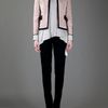 Barbara Bui Tweed and Leather Jacket in Pink (nude) - Lyst