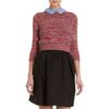 Carven Cropped Sweater in Red - Lyst