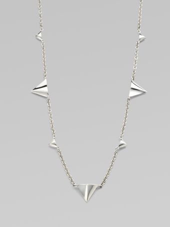 Elizabeth And James Sterling Silver Thorn Necklace - Lyst