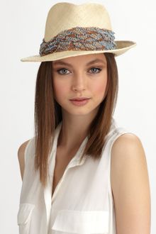 Eugenia Kim Max Sequin Band Straw Fedora - Lyst