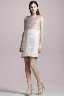Giambattista Valli Mixed-media Shift Dress - Lyst