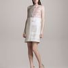 Giambattista Valli Mixedmedia Shift Dress in Pink (pink white silver) - Lyst