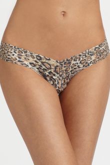 Hanky Panky Leopard Lowrise Thong - Lyst