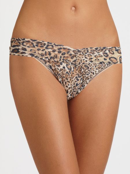 Hanky Panky Leopard Original Thong in Brown - Lyst