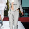Helmut Lang Linen & Leather Combo Jacket in Gray - Lyst