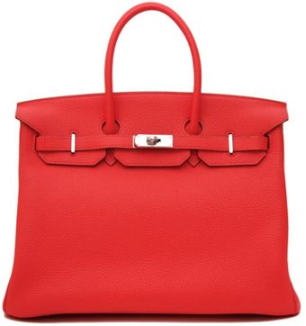 Hermes 35cm Rose Jaipur Clemence Birkin - Lyst