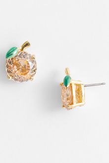 Juicy Couture Ocean Couture Peach Stud Earrings - Lyst
