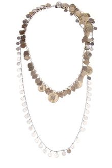 Lanvin Double-strand Coin Necklace - Lyst