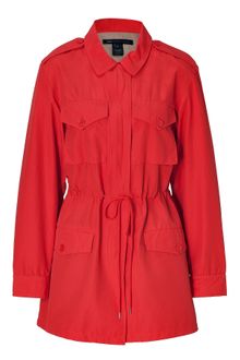 Marc By Marc Jacobs Flame Scarlet Brice Coat with Zip - Lyst