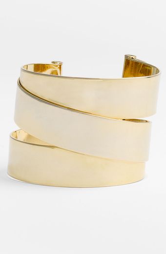  Metal Ribbons Wrapped Cuff 