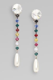 Miu Miu Swarovski Crystal Accented Drop Earrings - Lyst