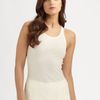 Ralph Lauren Blue Label Melissa Pima Cotton Tank in Beige (cream) - Lyst