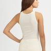 Ralph Lauren Blue Label Melissa Pima Cotton Tank in Beige (cream) - Lyst
