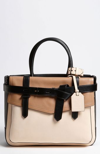  Boxer Tricolor Leather Satchel 