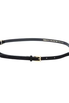 Roberta Furlanetto Skinny Double Buckled Belt - Lyst