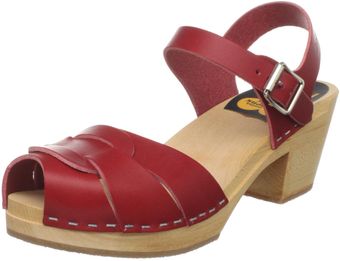 Swedish Hasbeens  Peep Toe High Clog - Lyst