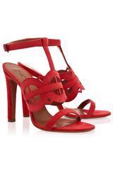 Alaïa Suede Platform Cutout High Heels