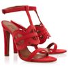 Alaïa Suede Platform Cutout High Heels in Red - Lyst