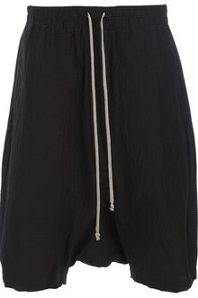 Rick Owens Drop Crotch Shorts - Lyst