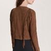 Winter Kate Sattar Fringe Sleeve Suede Jacket in Brown (cognac) - Lyst