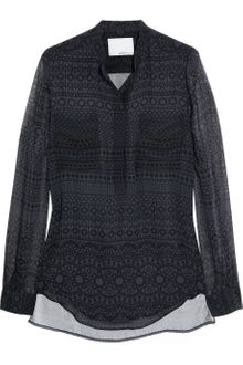 3.1 Phillip Lim Printed Silk Blouse - Lyst