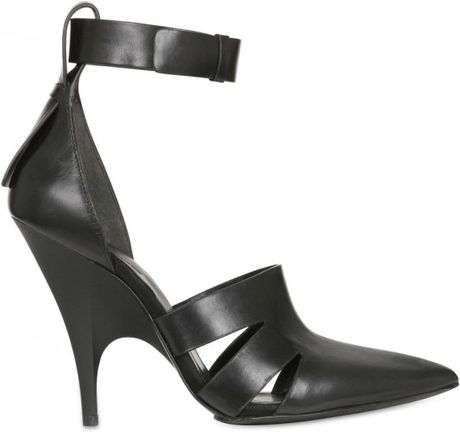 Alexander Wang 110mm Joan Leather Pointy Sandals in Black - Lyst