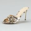B Brian Atwood Maritima Snakeprint Slide in Beige (nude) - Lyst
