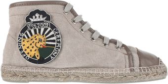 Chloë Sevigny For Opening Ceremony Canvas Cotton and Leather Espadrille - Lyst