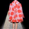 Comme Des Garçons Fall 2012 Felt CutOut Polka Dot Coat  in Pink - Lyst